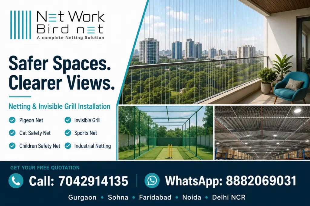 Net Work Bird Net Poster
